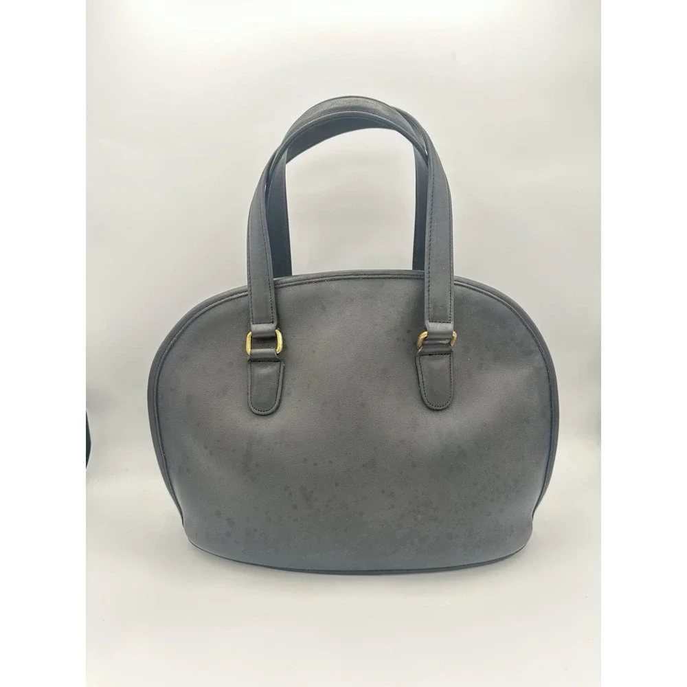 Coach Pelham Glovetanned Leather Domes Bag 9968 Mahogany Navy Vintage Navy